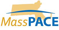 Mass PACE logo in blue and yellow